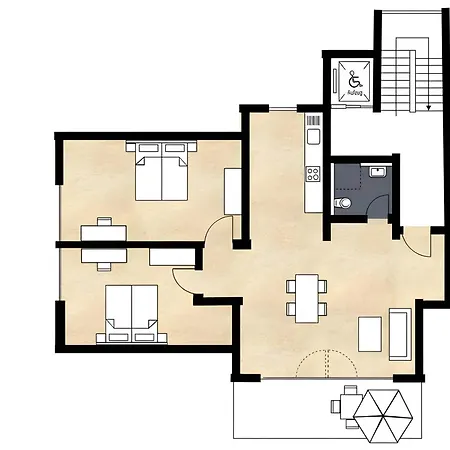 Gaestehaus D I C K R E I T E R Апартаменты