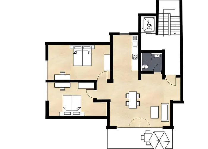 アパート Gaestehaus D I C K R E I T E R